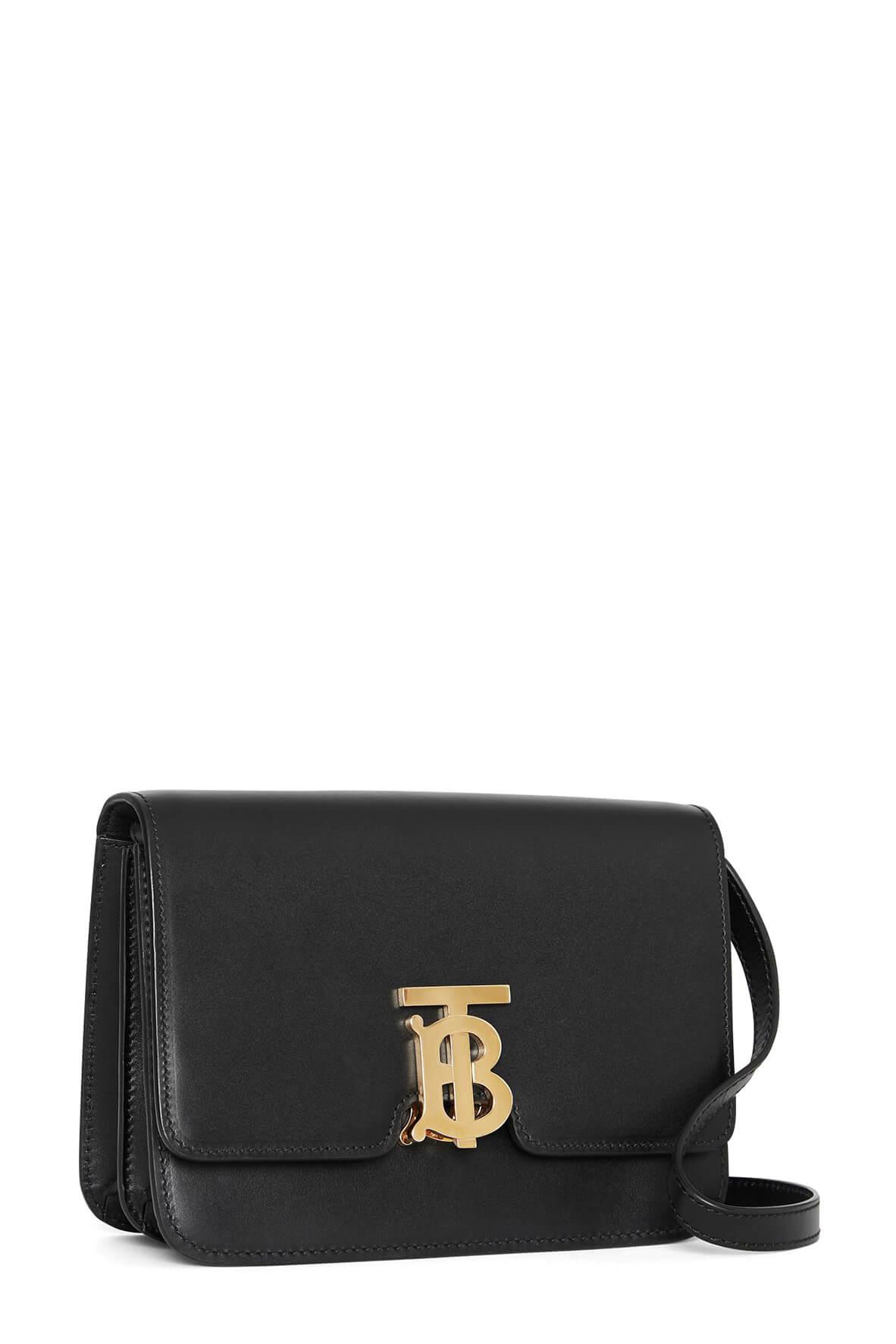 Small Leather TB Bag Black