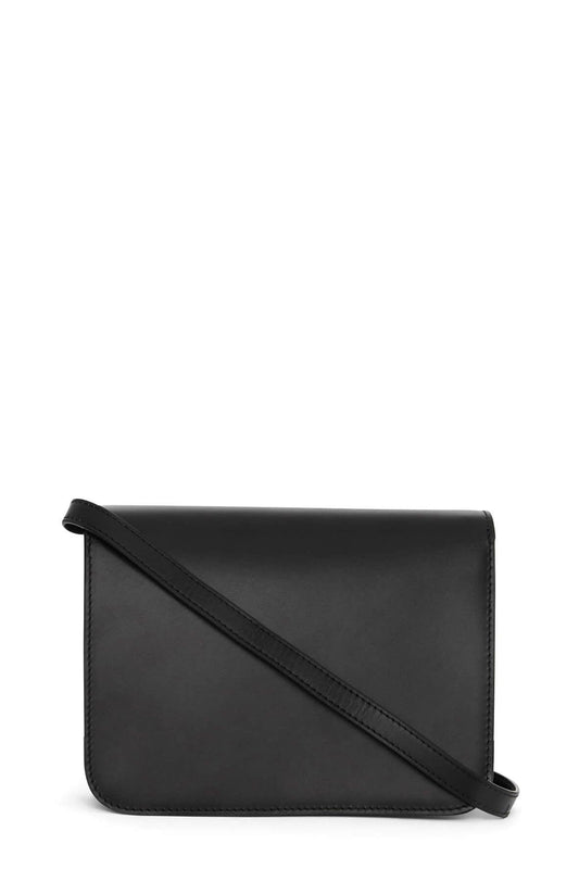 Small Leather TB Bag Black