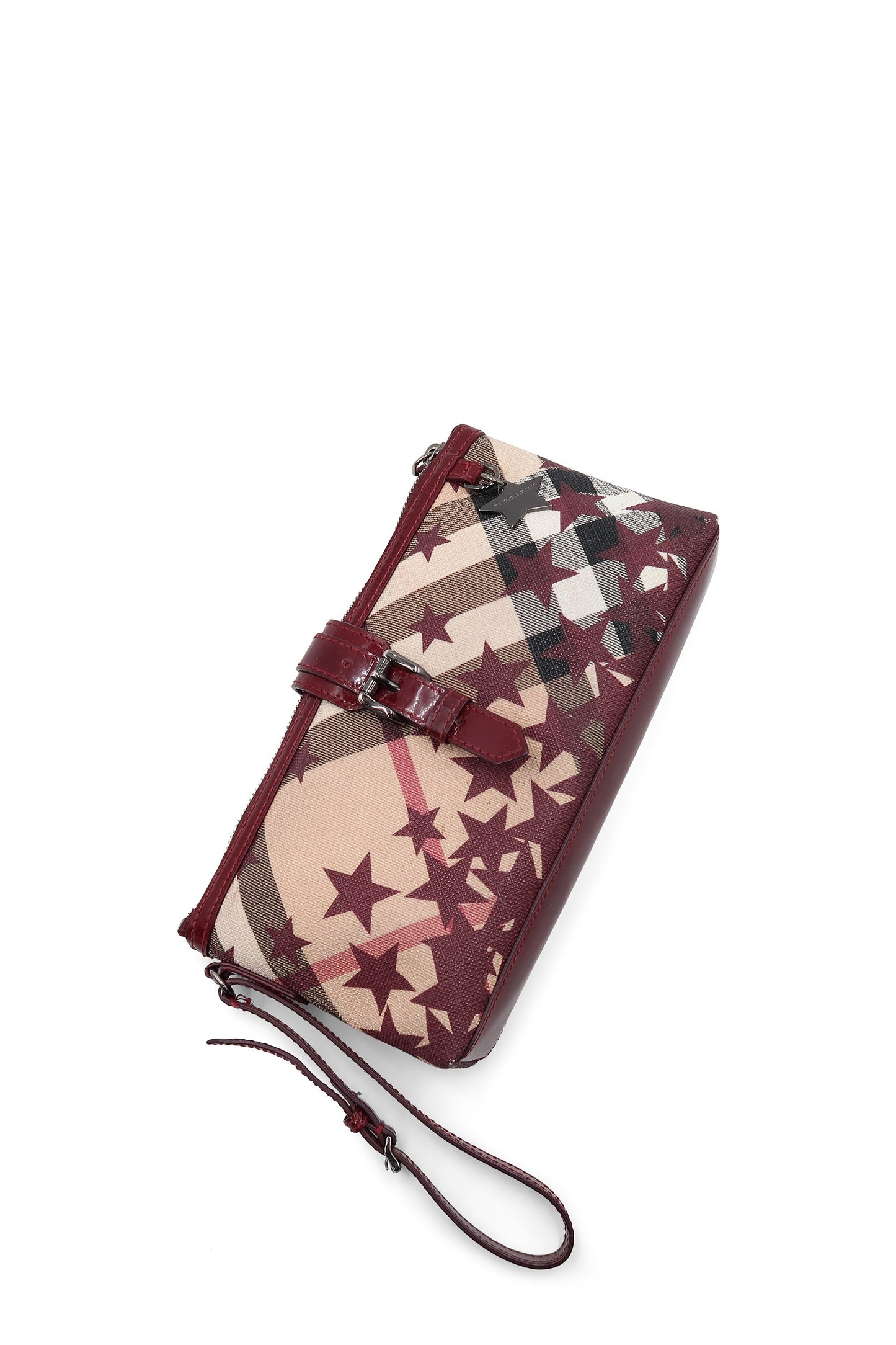 Super Nova Check Stars Pouch Red