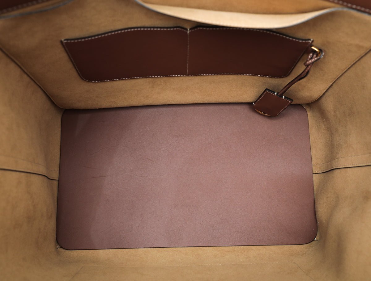 Burberry Tan Pocket Cabas Tote Medium Bag