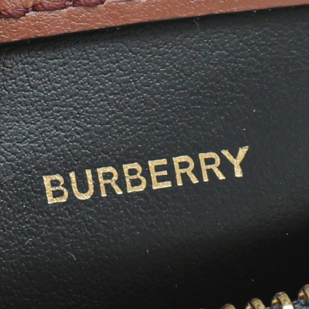 Burberry Tan TB Monogram Barrel Bag