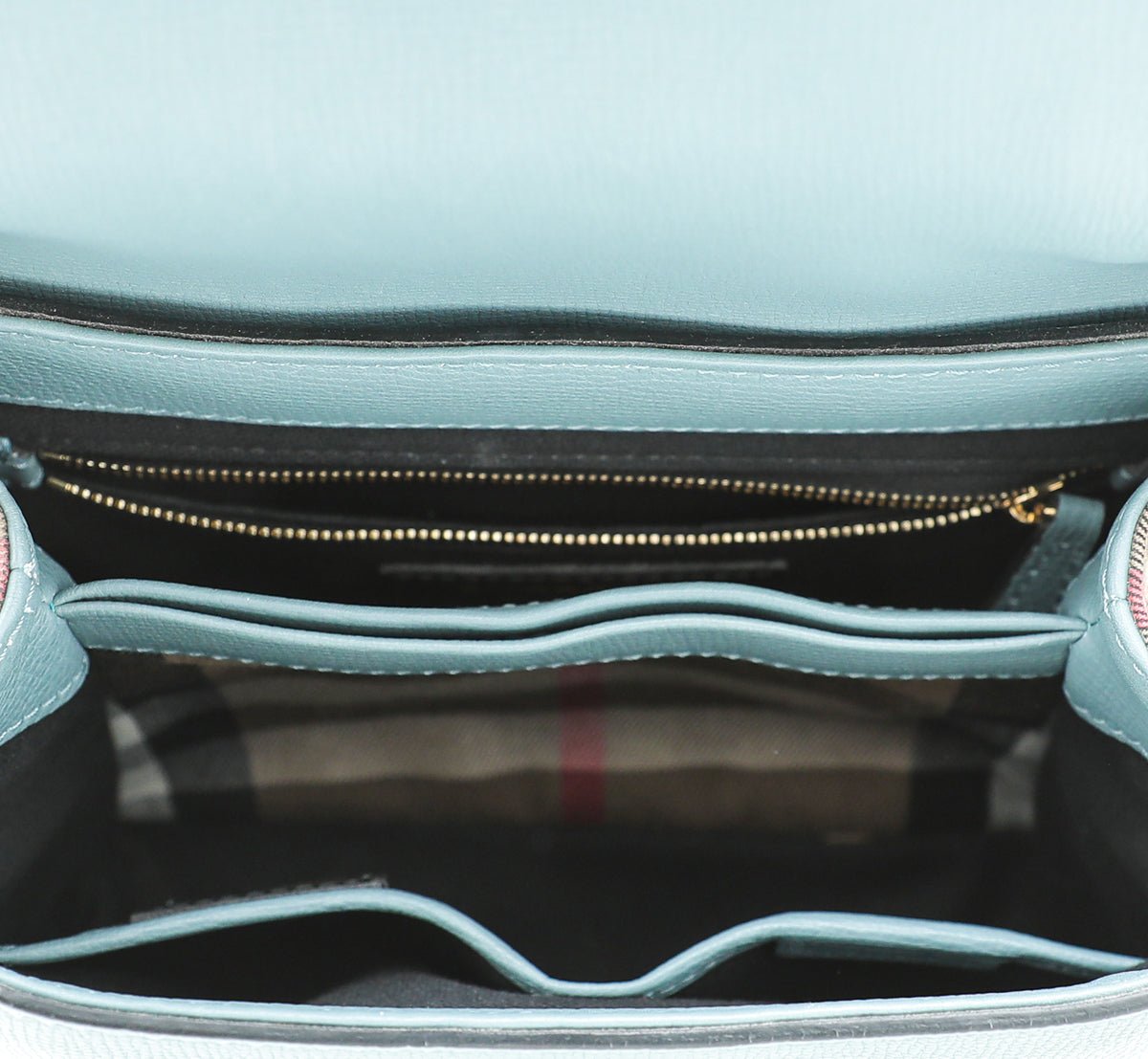 Burberry Teal Grey Camberley Bag