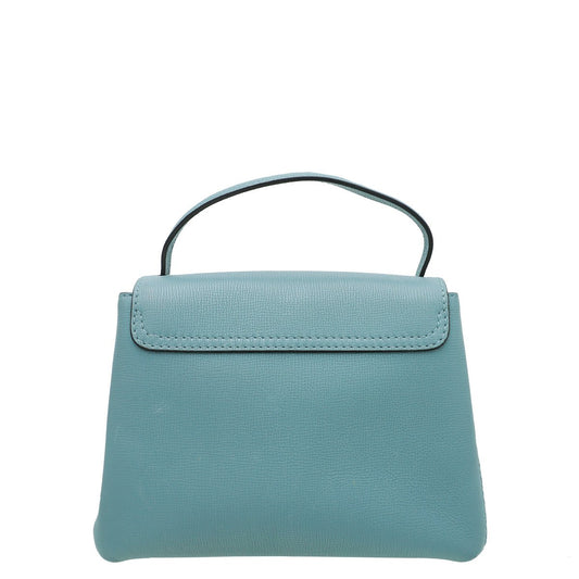 Burberry Teal Grey Camberley Bag