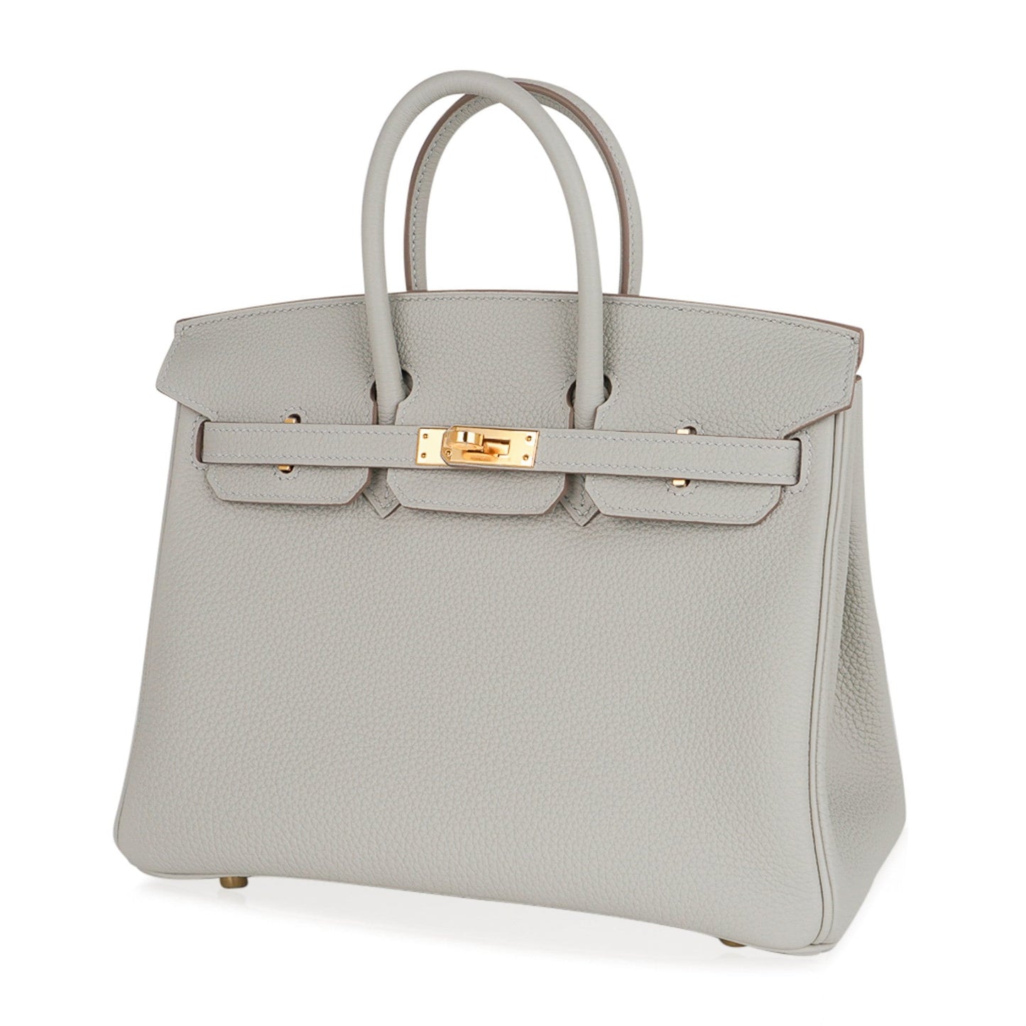 Hermes Birkin 25 Bag Gris Perle Togo Gold Hardware