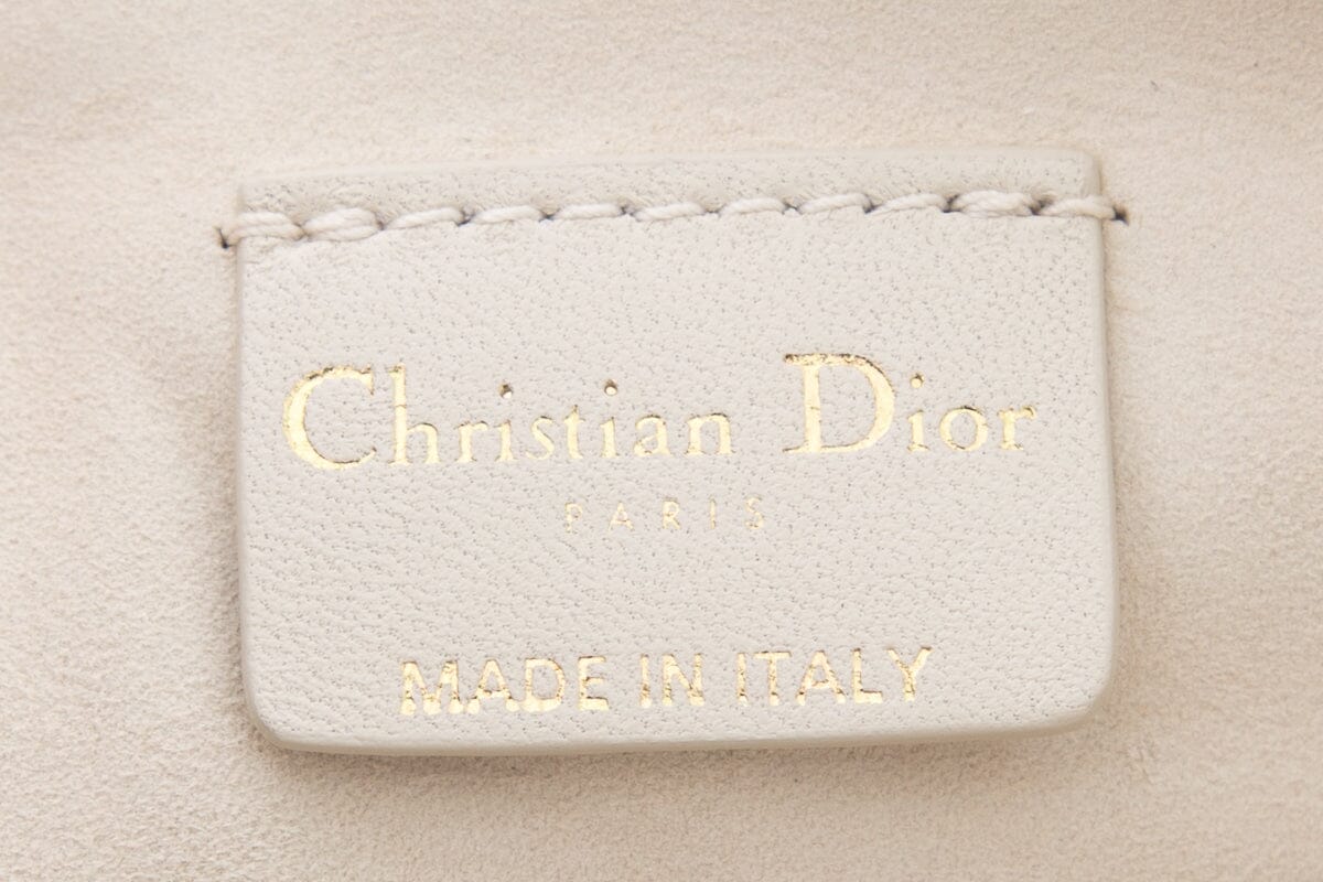 Dior 2023 Club Bag in Dusty Ivory Cannage Lambskin