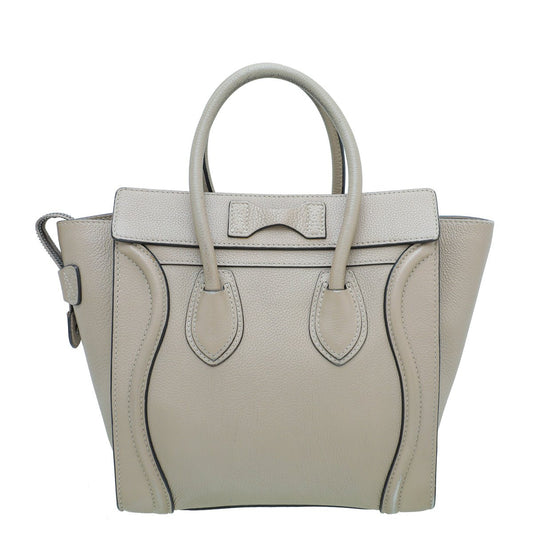 Celine Beige Micro Luggage Bag