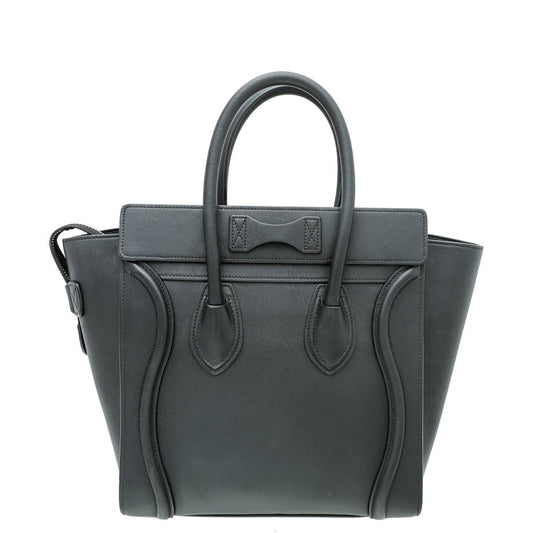 Celine Black Micro Luggage Dramed Bag