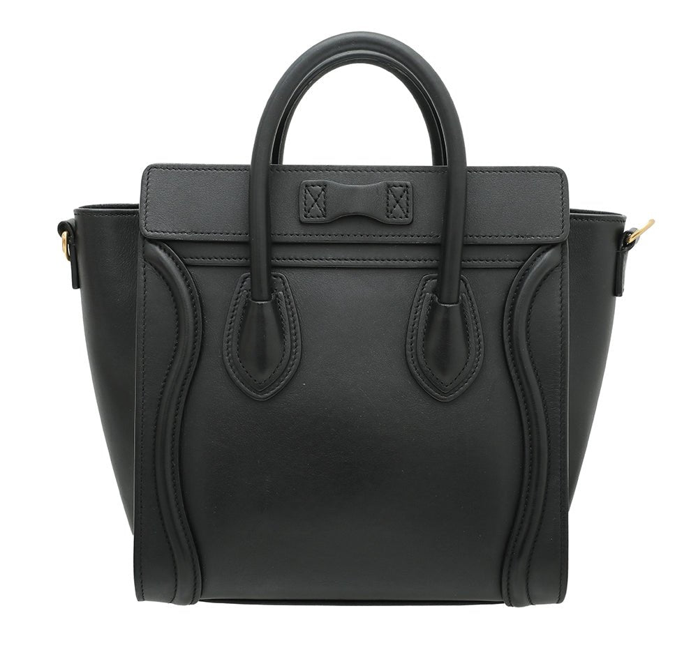 Celine Black Nano Luggage Bag