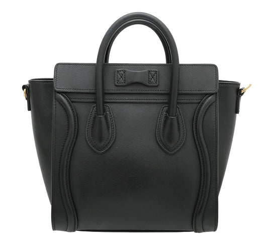 Celine Black Nano Luggage Bag