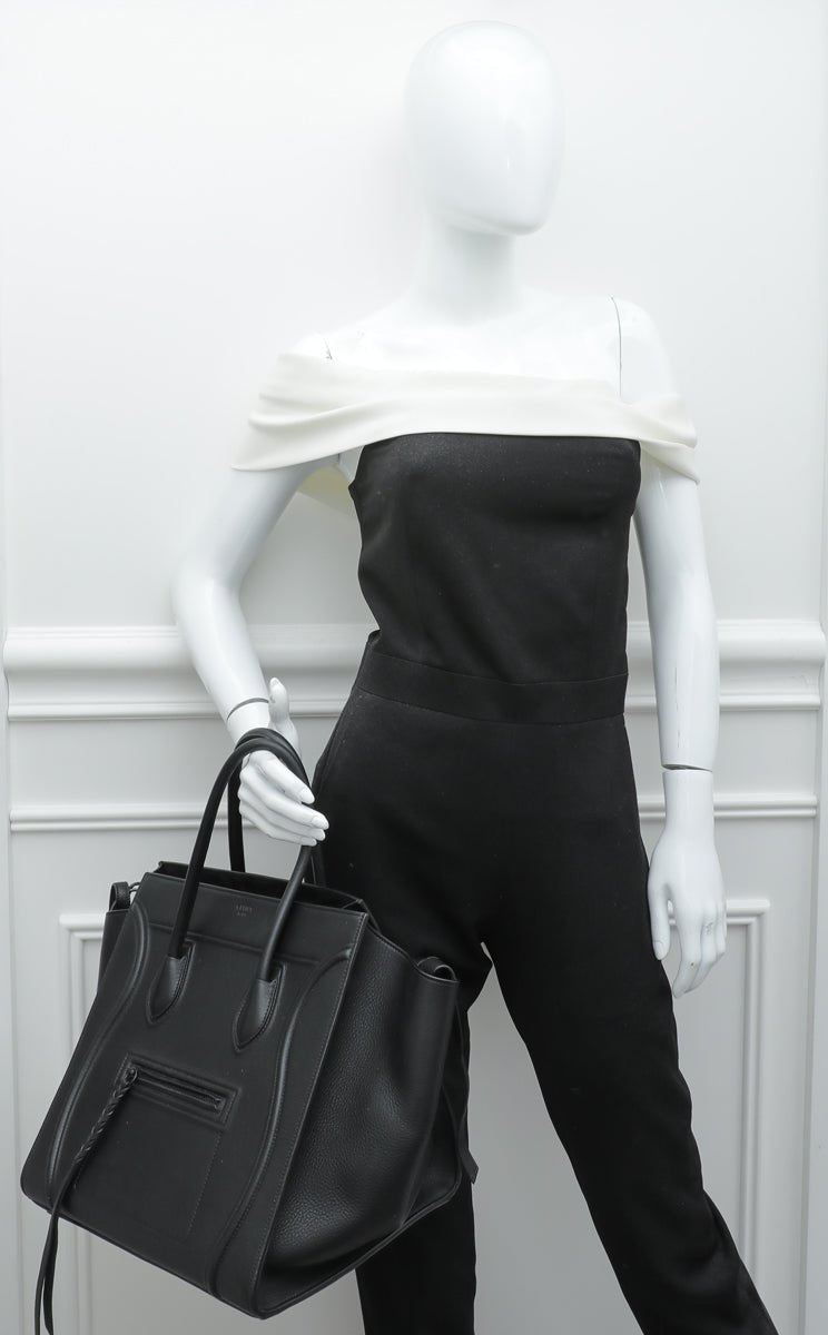 Celine Black Phantom Medium Luggage Bag