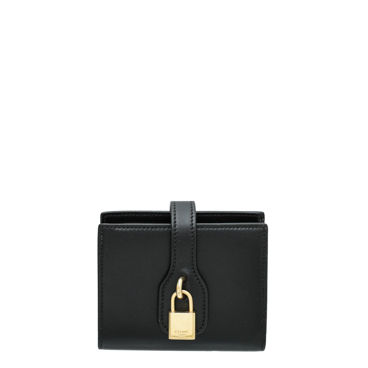 Celine Black Small Strap Wallet