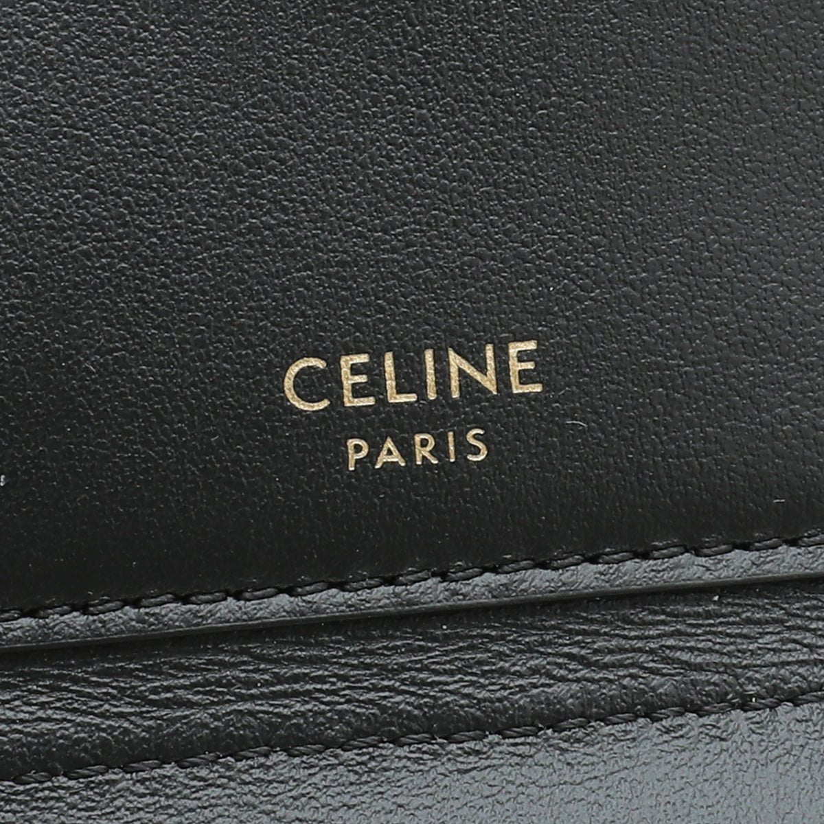 Celine Black Small Strap Wallet