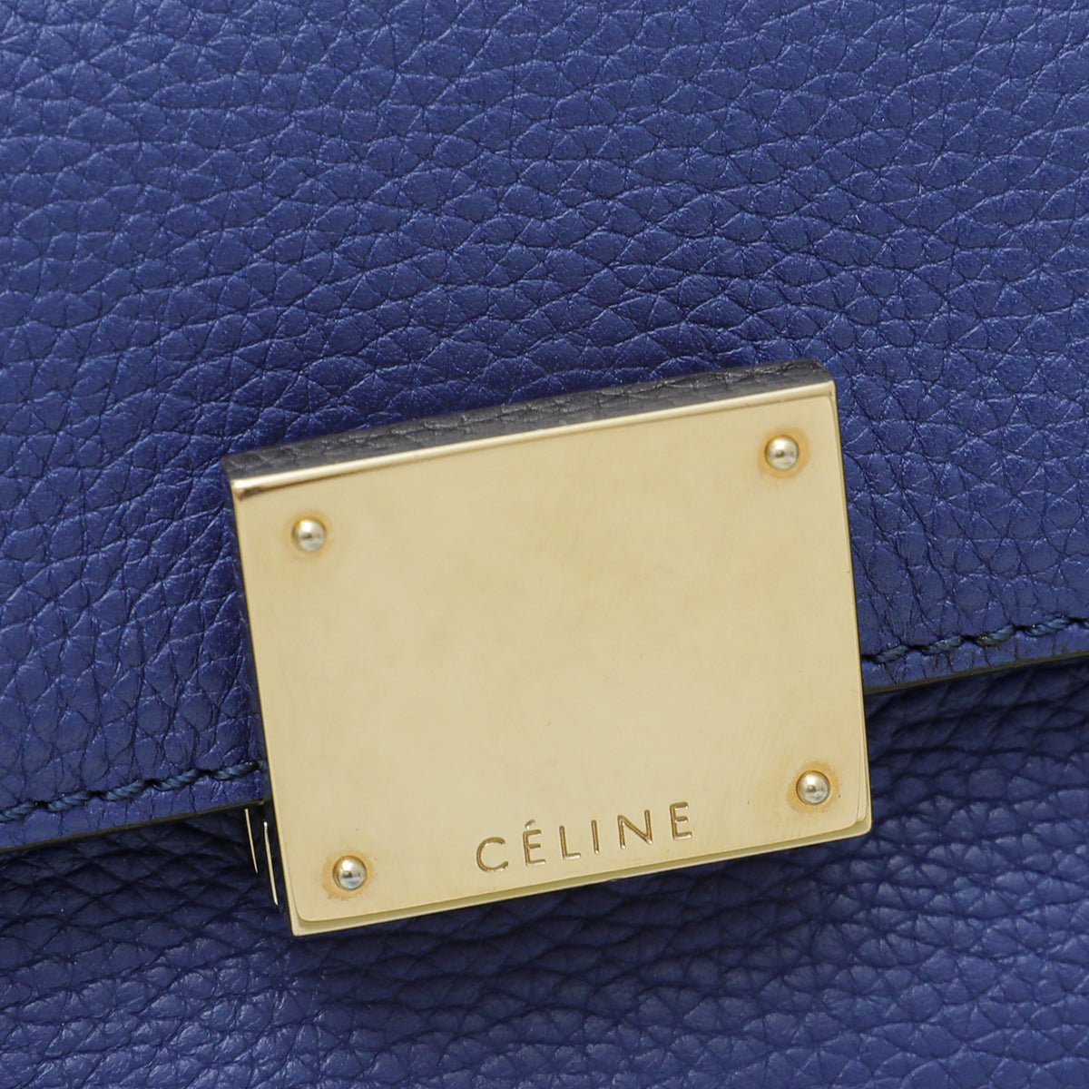 Celine Blue Trapeze Medium Bag