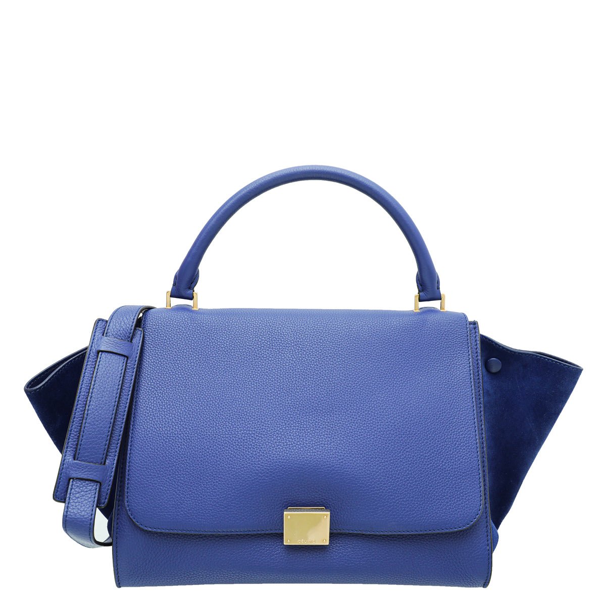 Celine Blue Trapeze Medium Bag