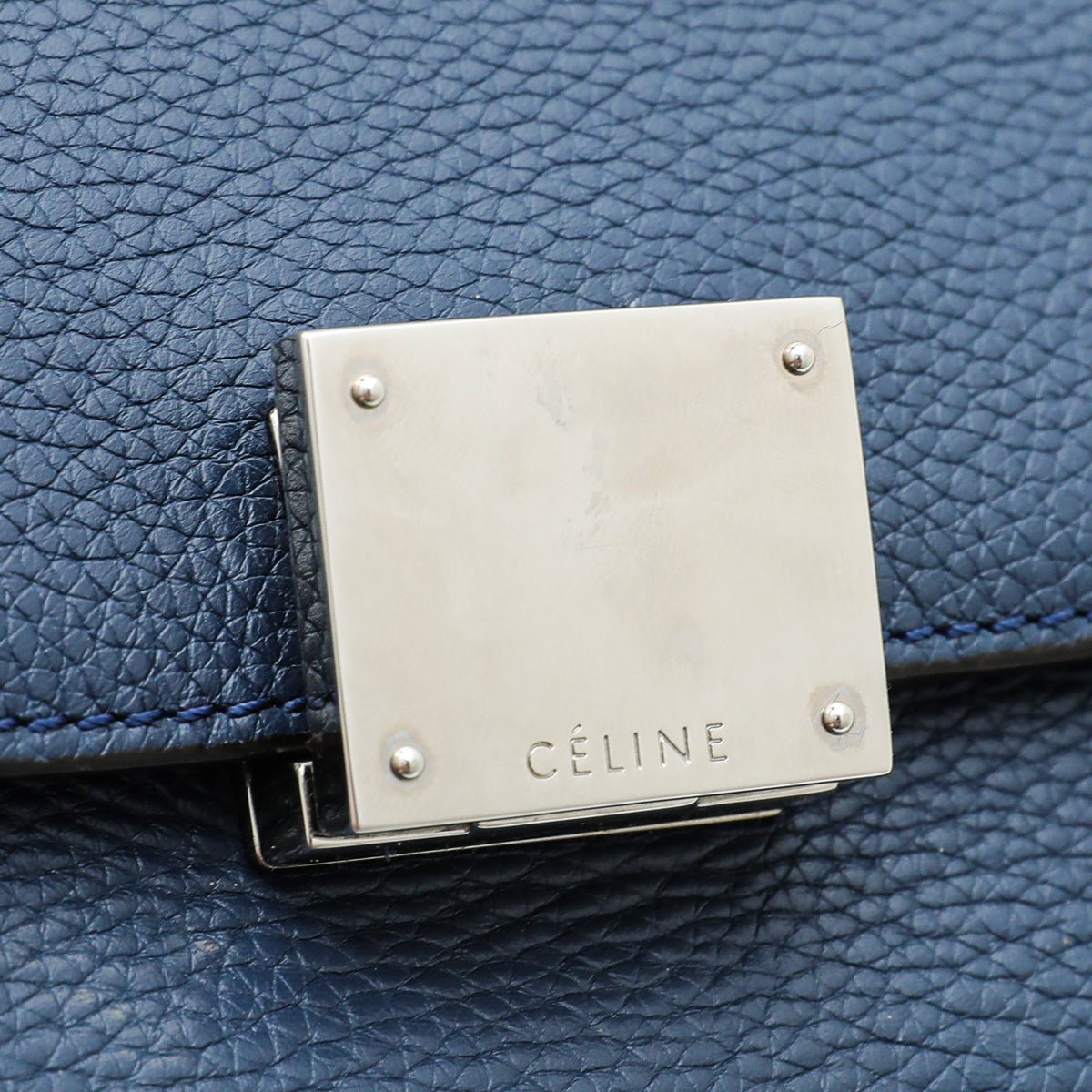 Celine Blue Trapeze Medium Bag