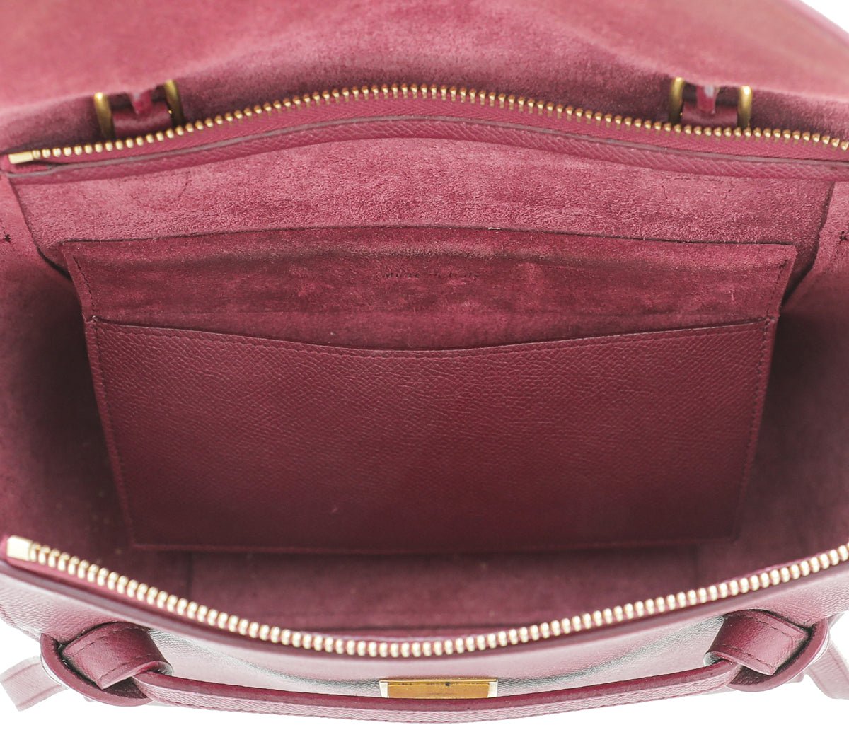 Celine Burgundy Micro Belt Bag