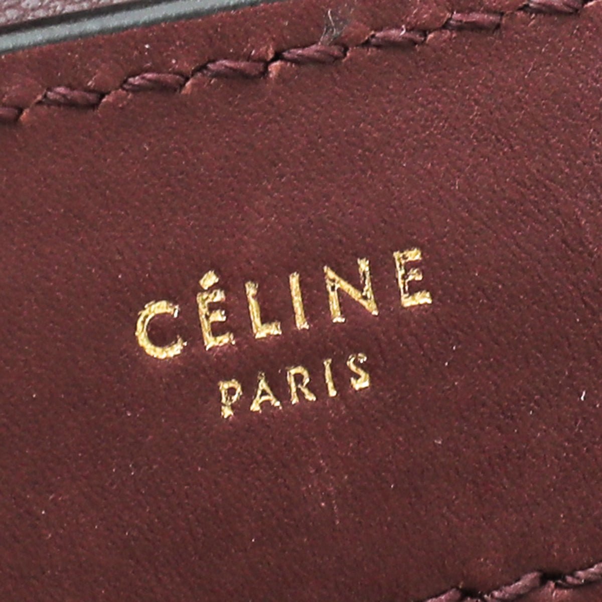 Celine Burgundy Trapeze Medium Bag