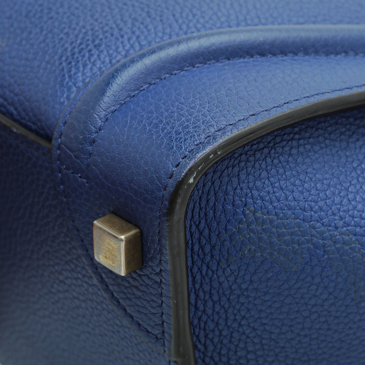 Celine Dark Blue Luggage Micro Bag