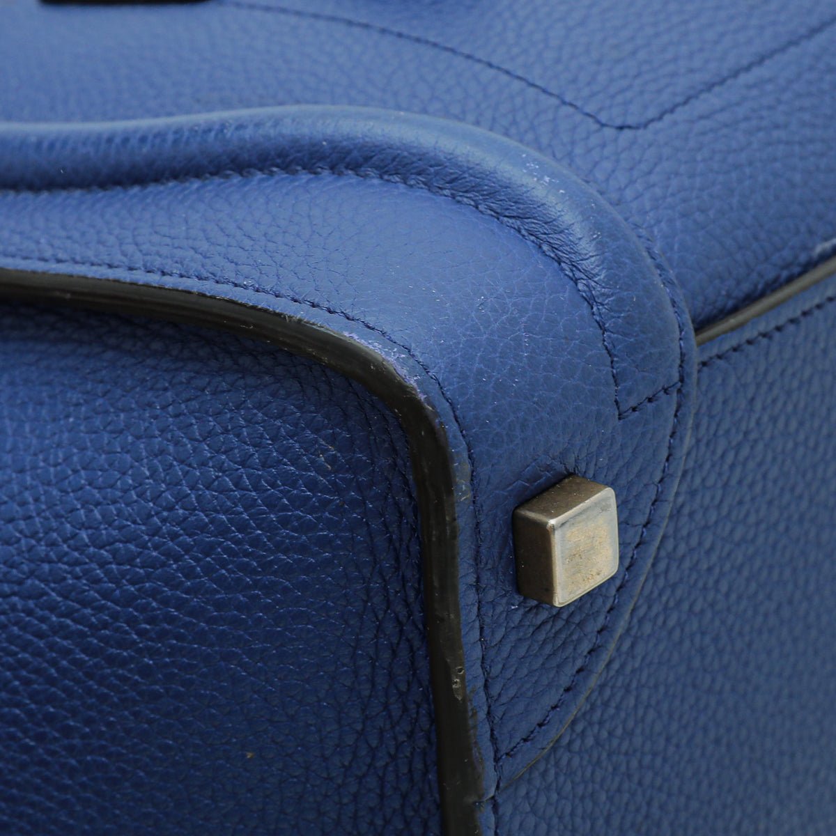 Celine Dark Blue Luggage Micro Bag