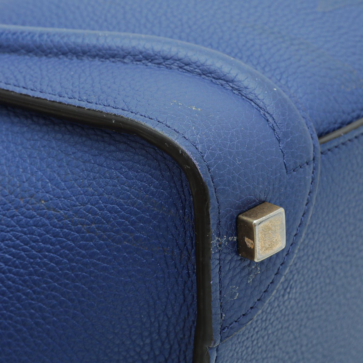 Celine Dark Blue Luggage Micro Bag