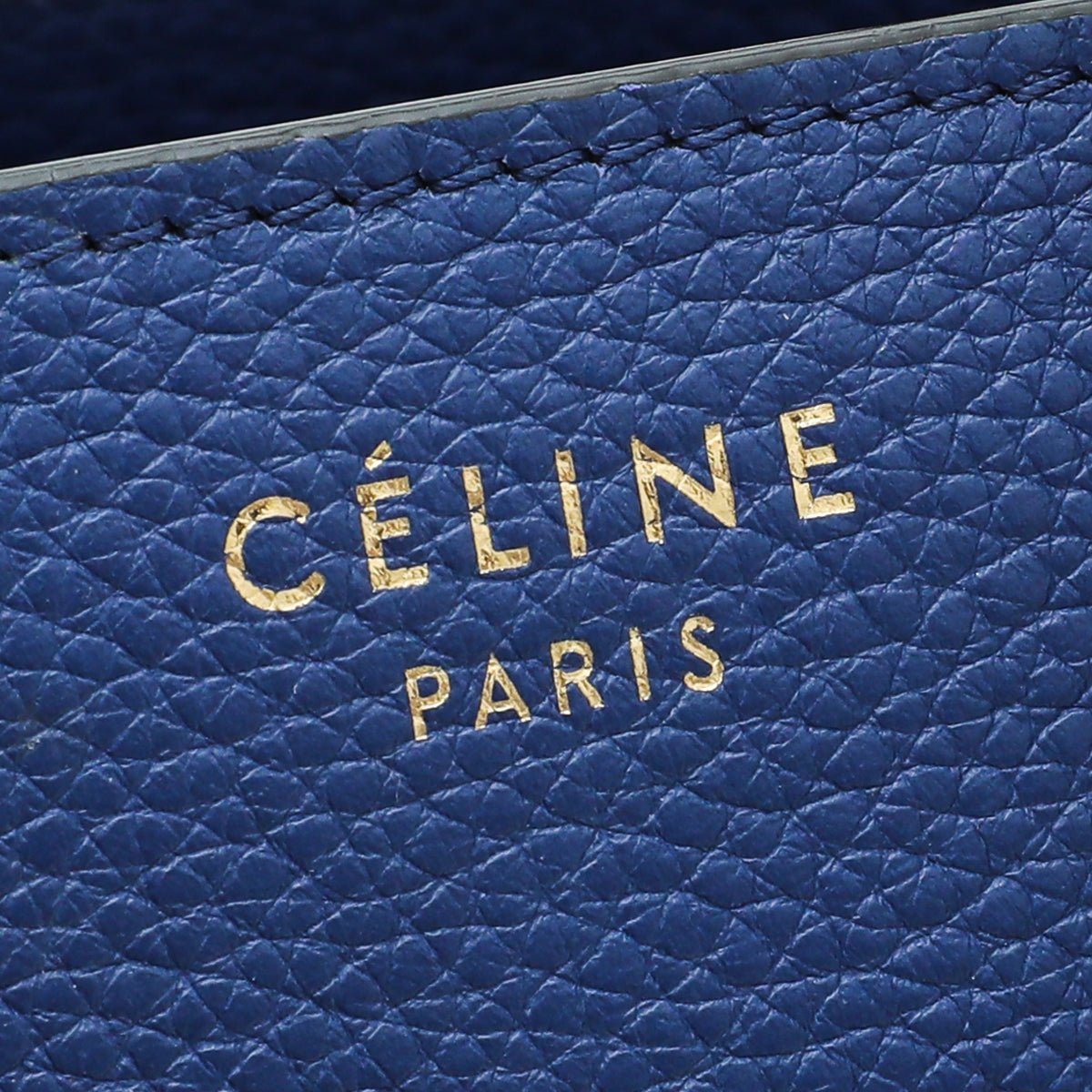 Celine Dark Blue Luggage Micro Bag