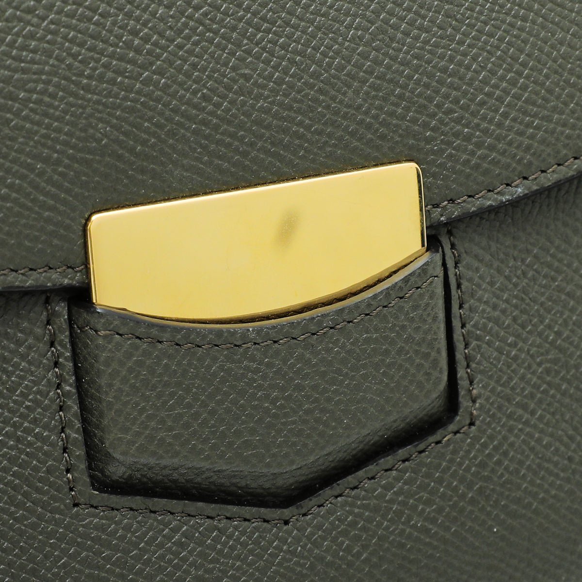 Celine Dark Olive Compact Trotteur Bag