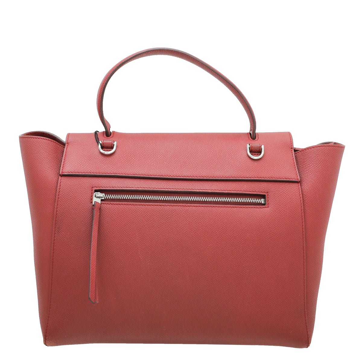 Celine Indian Red Micro Belt Top Handle Bag