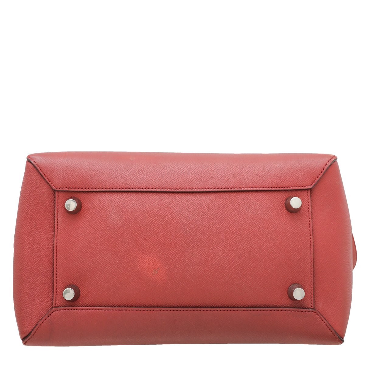 Celine Indian Red Micro Belt Top Handle Bag