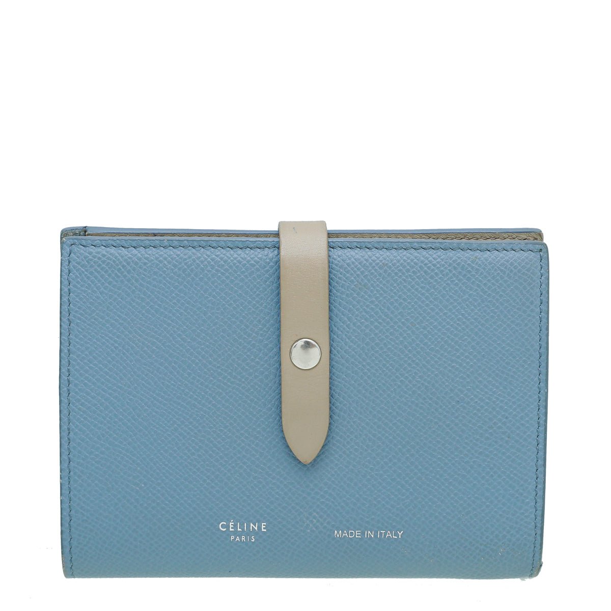 Celine Light Blue Multifunction Medium Wallet