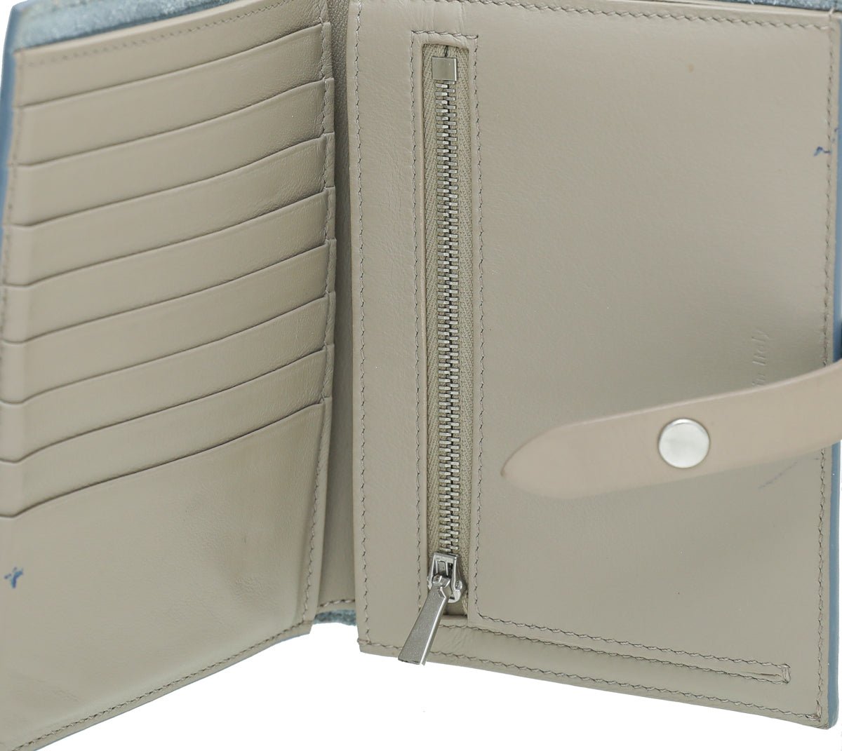 Celine Light Blue Multifunction Medium Wallet