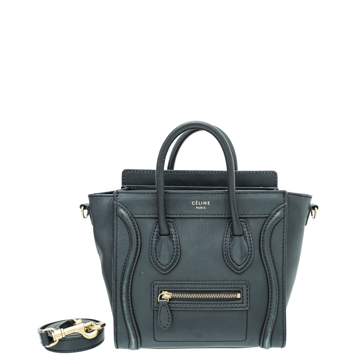 Celine Navy Blue Nano Luggage Nano Bag