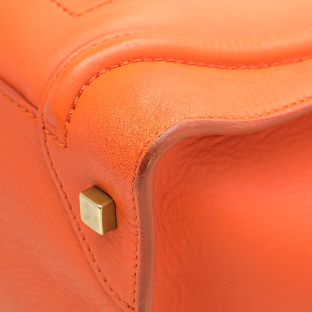 Celine Orange Mini Luggage Bag