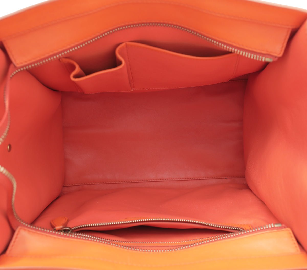 Celine Orange Mini Luggage Bag