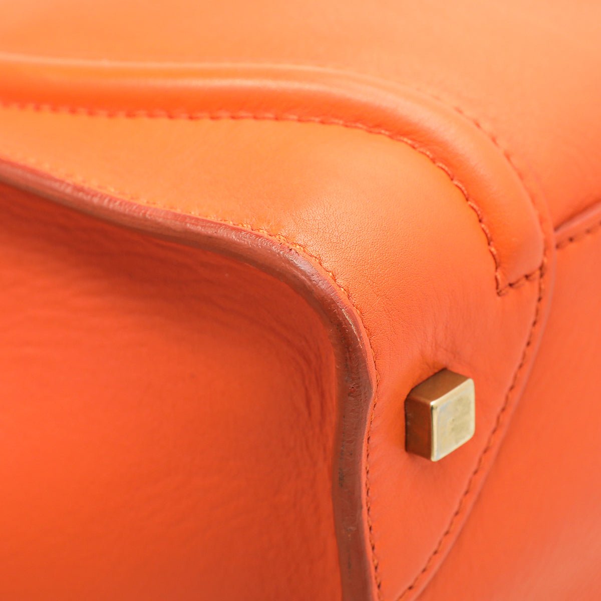 Celine Orange Mini Luggage Bag