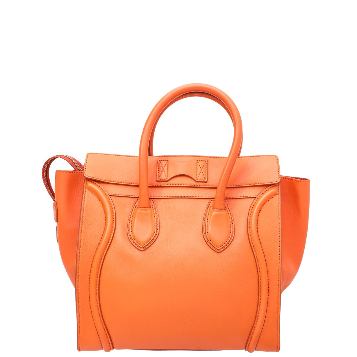 Celine Orange Mini Luggage Bag