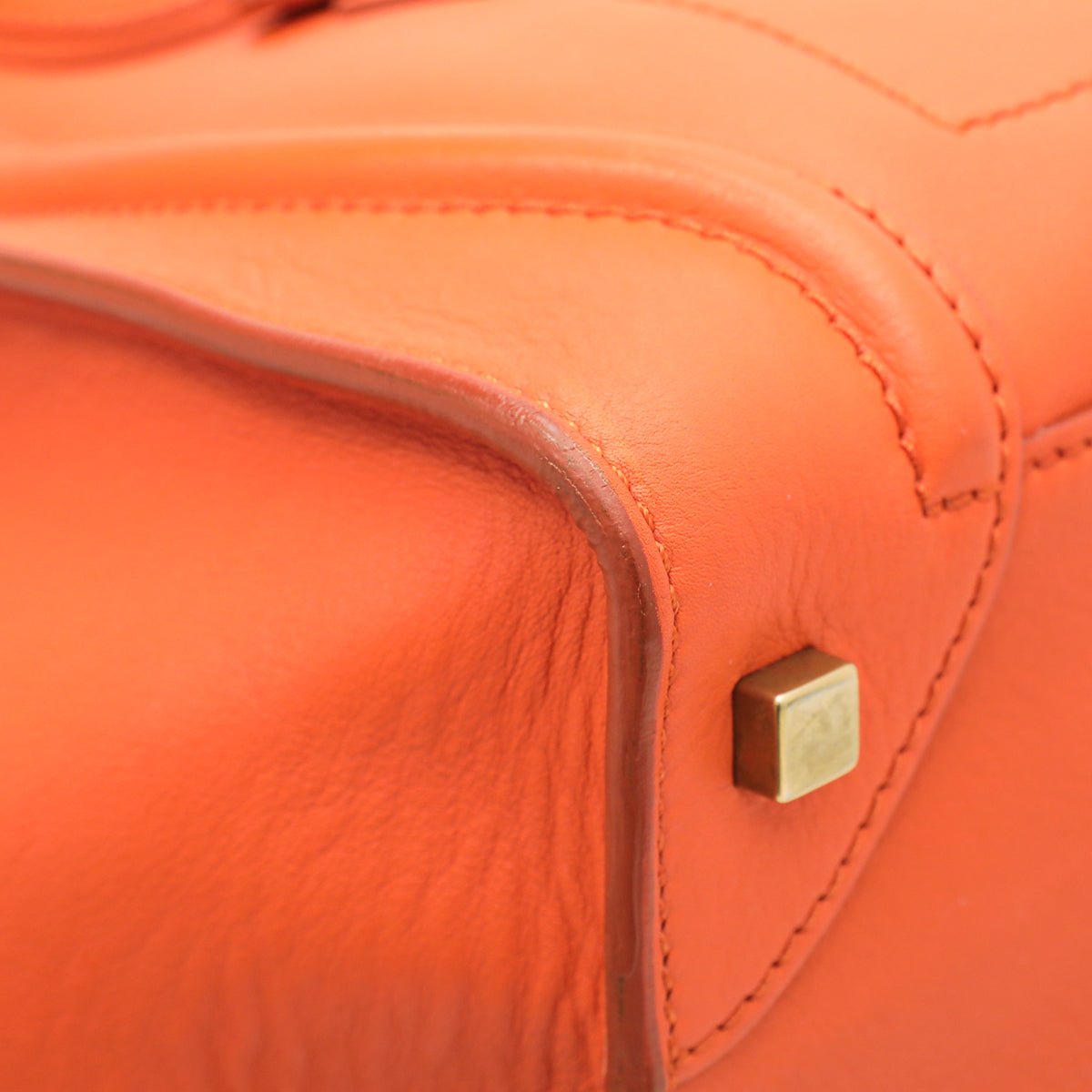 Celine Orange Mini Luggage Bag