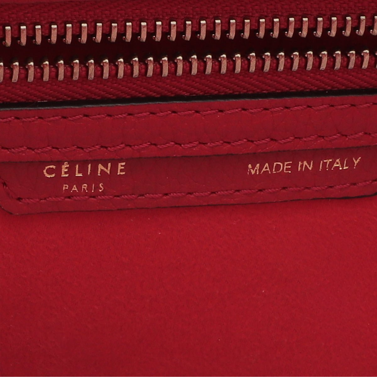 Celine Red Mini Luggage Bag