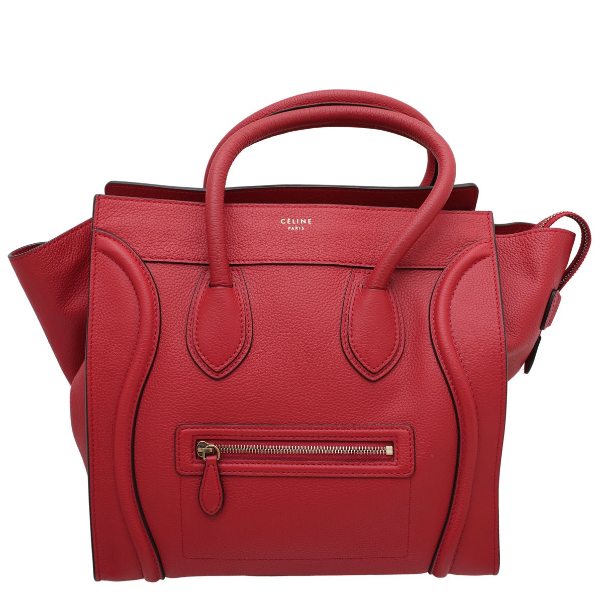 Celine Red Mini Luggage Bag