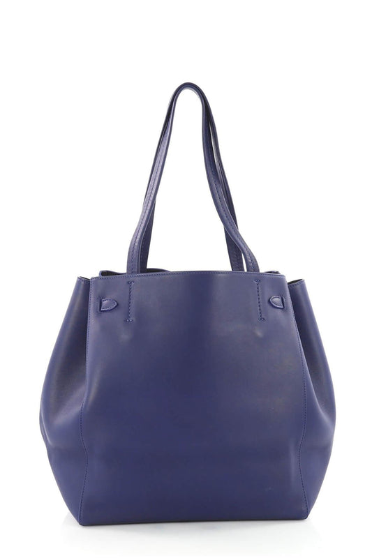 Small Cabas Tote with Tassel Navy Blue