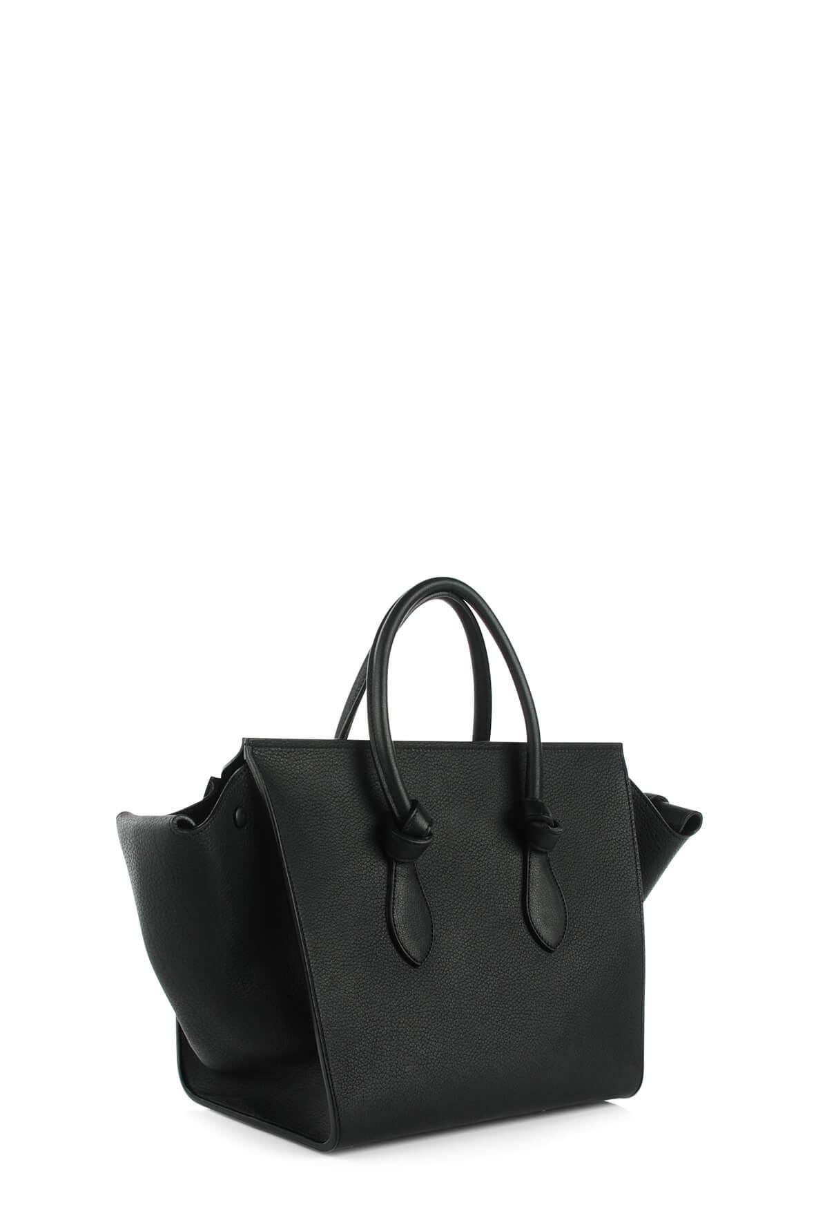 Small Tie Tote Black