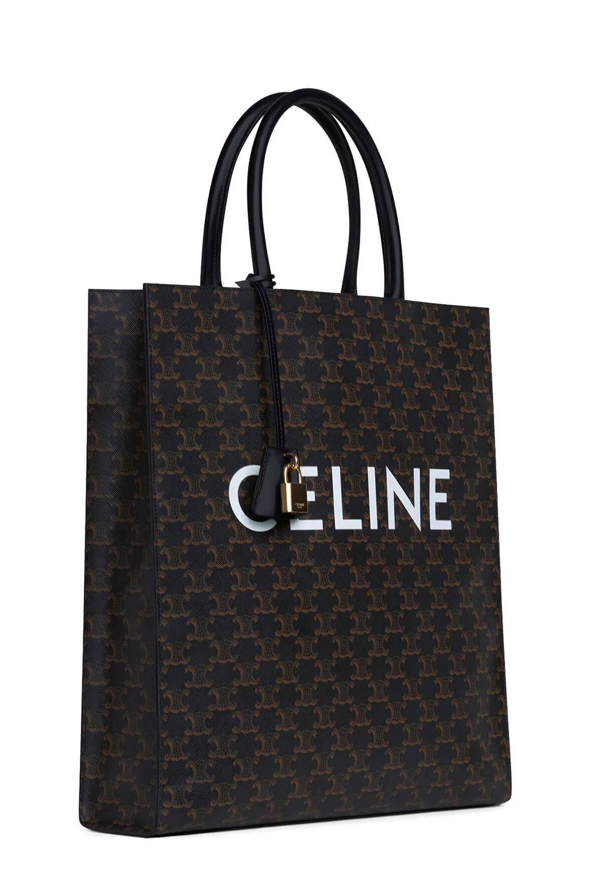 Vertical Cabas Celine Triomphe Canvas Black