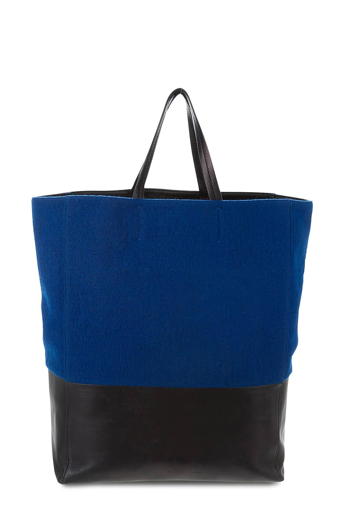 Vertical Cabas Tote Blue