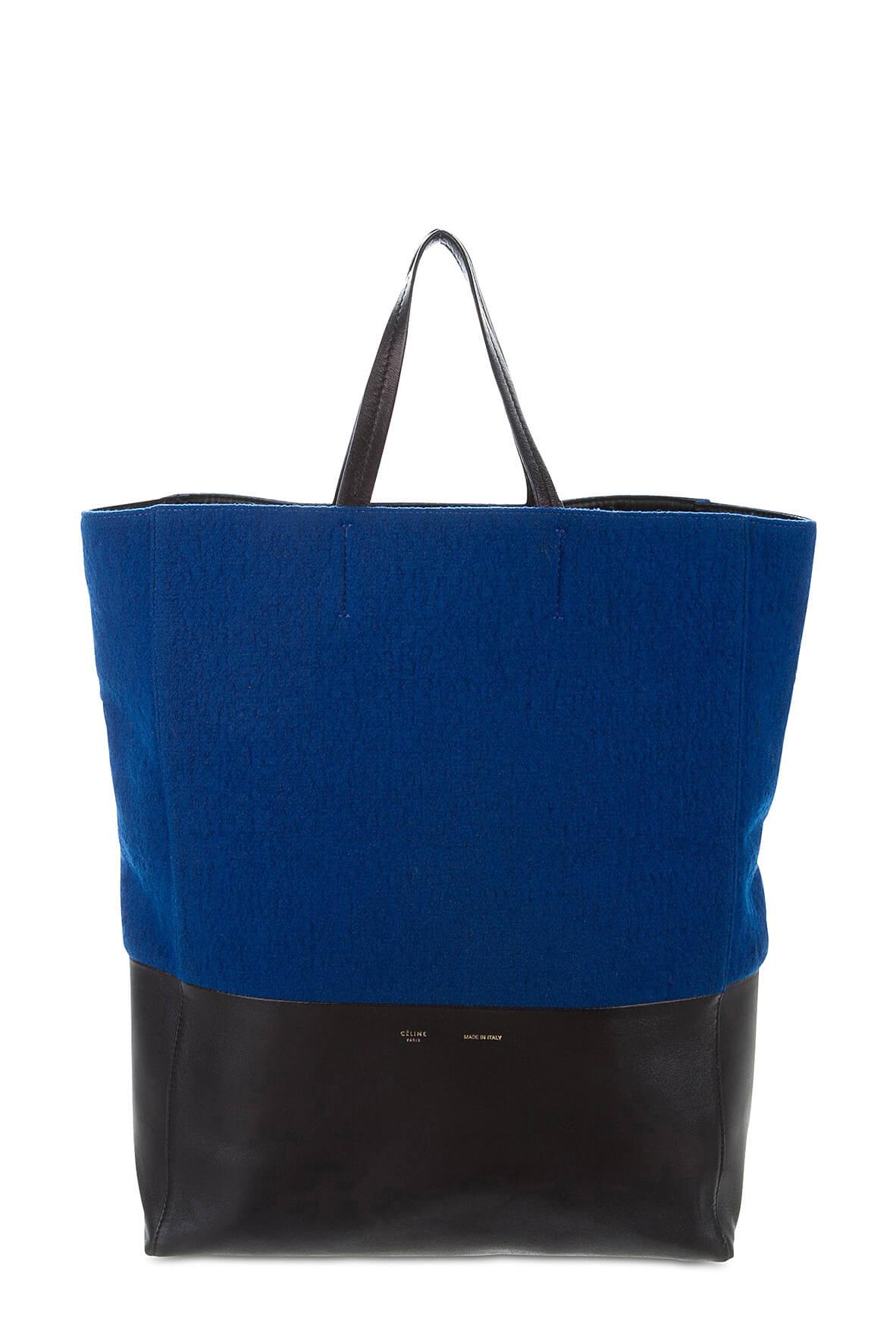 Vertical Cabas Tote Blue