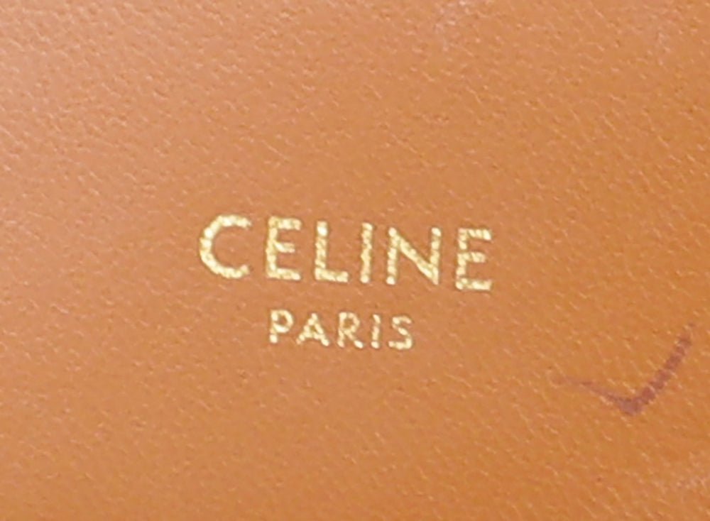 Celine White Triomphe Flap Shoulder Bag