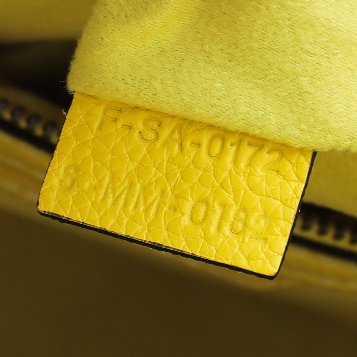 Celine Yellow Luggage Grained Mini Bag