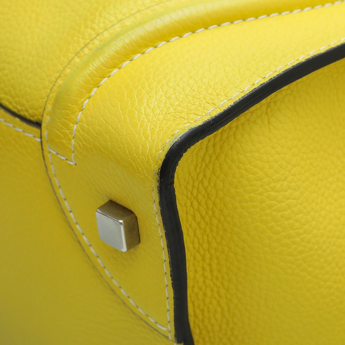 Celine Yellow Luggage Grained Mini Bag