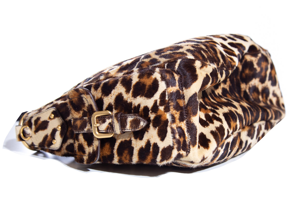 Prada Leopard Cavallino Pony Hair Handbag