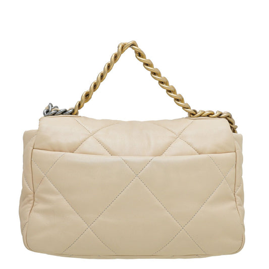 Chanel Beige CC 19 Small Flap Bag