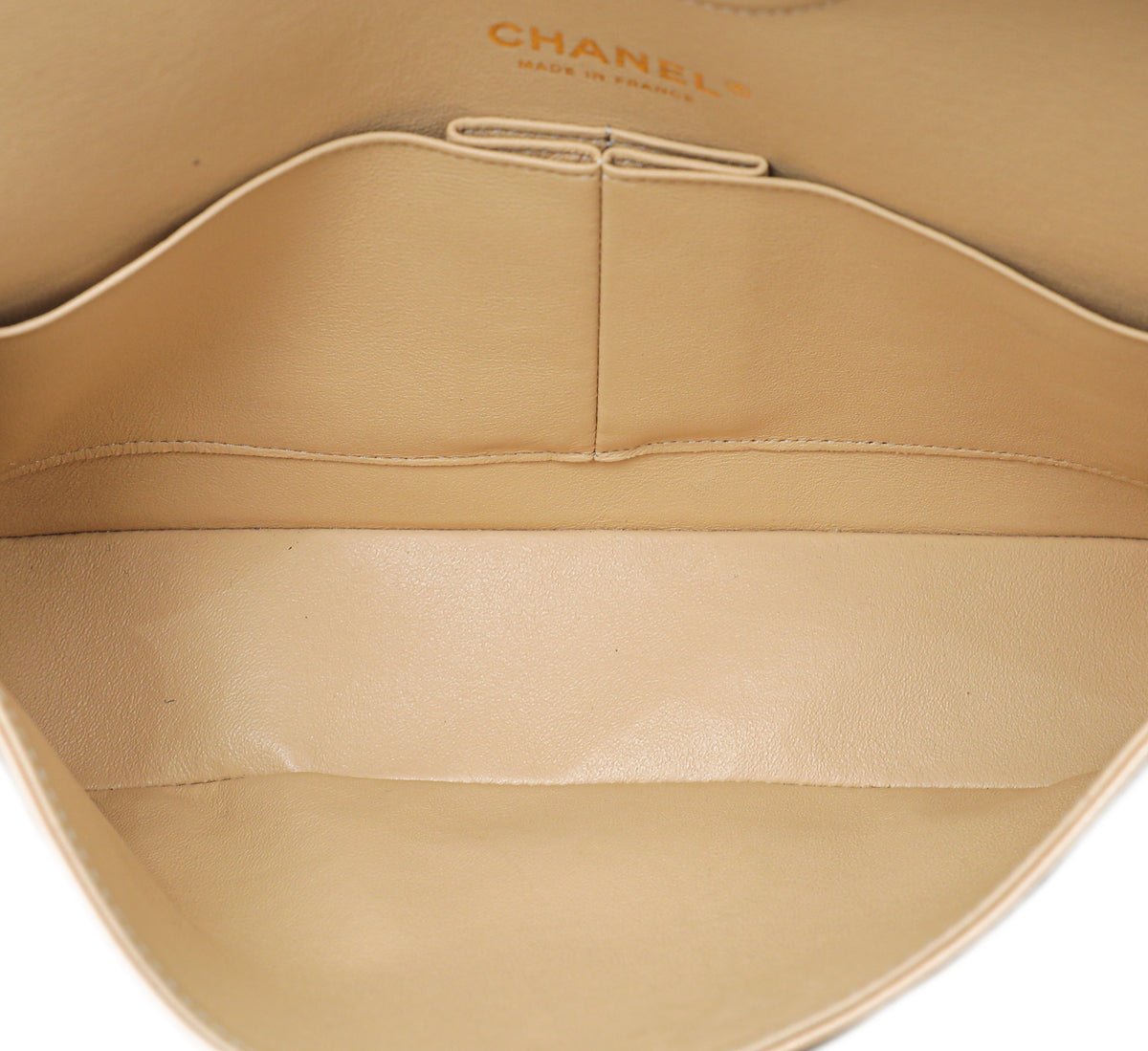 Chanel Beige CC Classic Double Flap Medium Bag