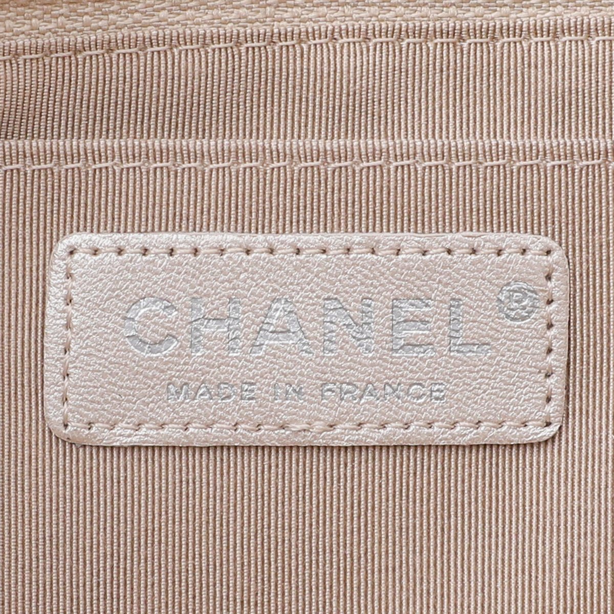 Chanel Beige CC Patchwork Precious Symbols Tote Bag